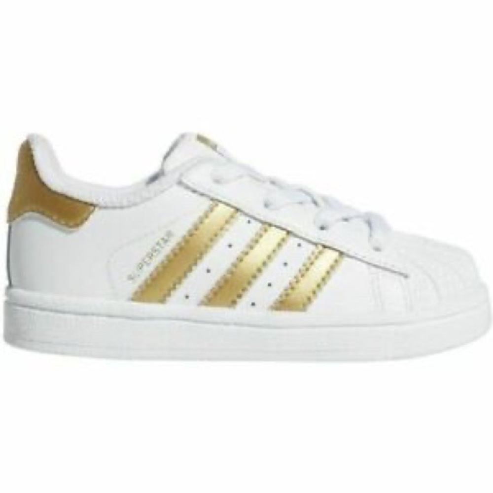 Gold adidas superstars